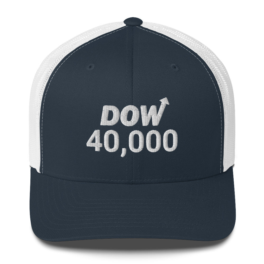 Dow 40.000 Hat / Dow 40k Hat / Dow 40000 Trucker Cap