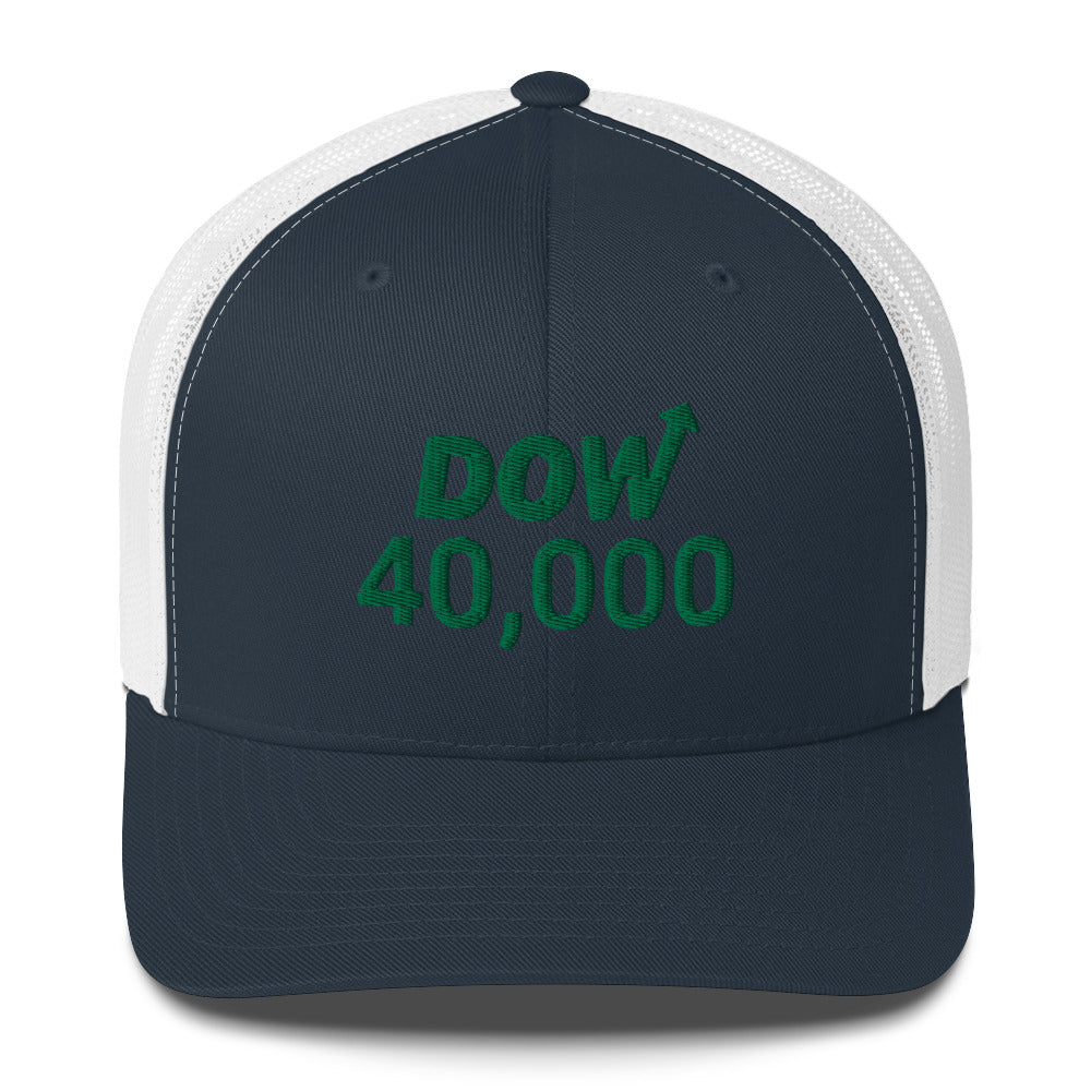 Dow 40.000 Hat / Dow 40k Hat / Dow 40000 Trucker Cap