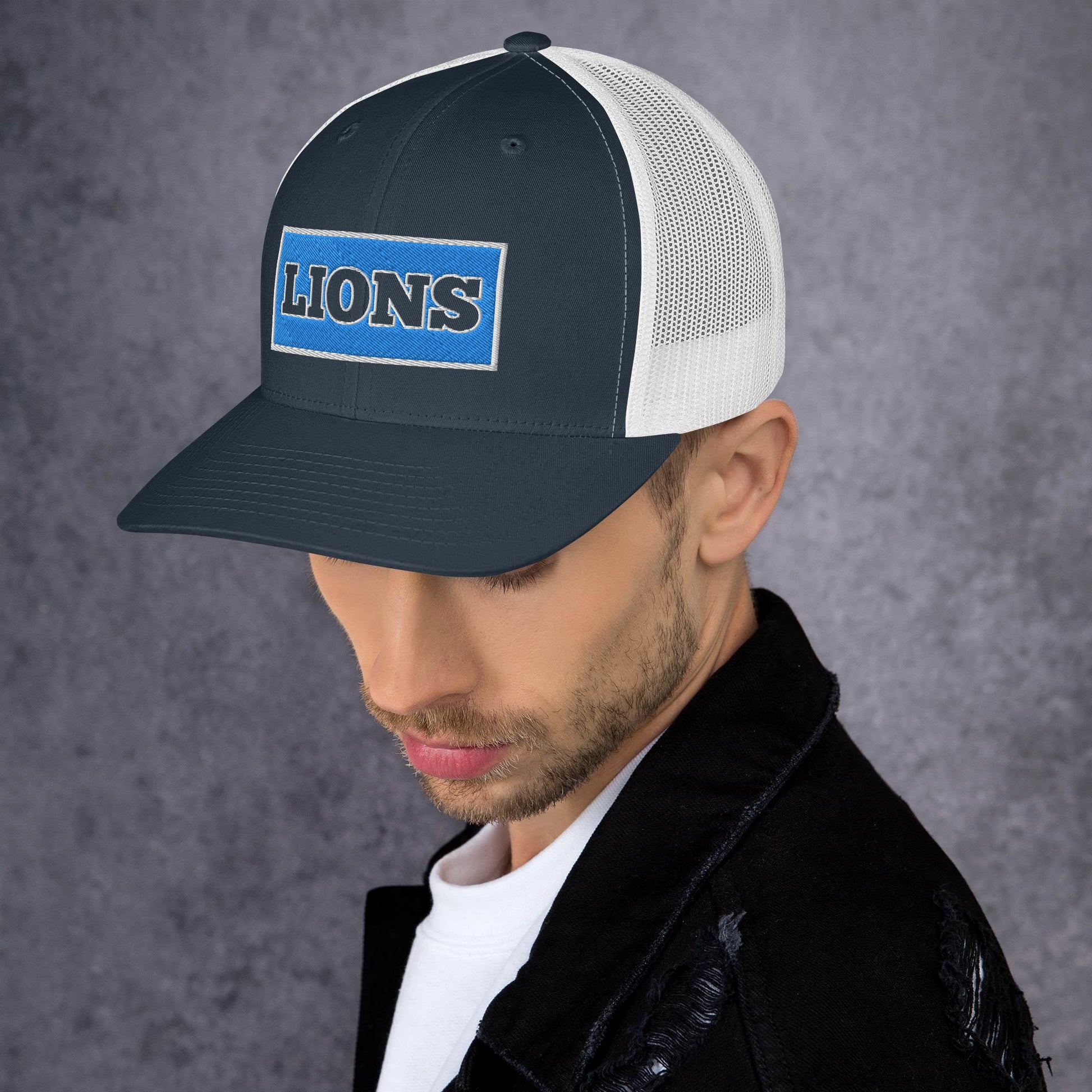 Detroit lions 1934 Hat / Dan Campbell's Hat / Lions 1934 Trucker Cap