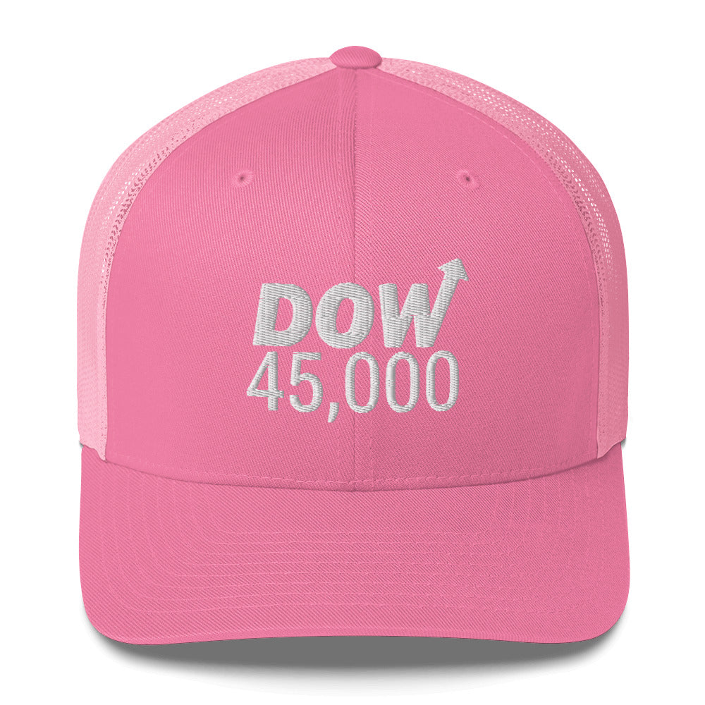 Dow 45.0000 Hat / Dow 45k Hat / Dow 45000 Trucker Cap