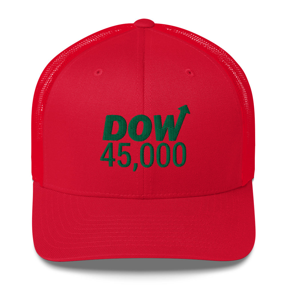 Dow 45.0000 Hat / Dow 45k Hat / Dow 45000 Trucker Cap