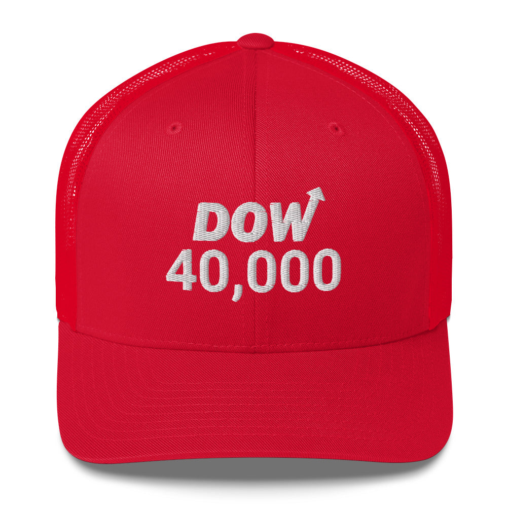 Dow 40.000 Hat / Dow 40k Hat / Dow 40000 Trucker Cap