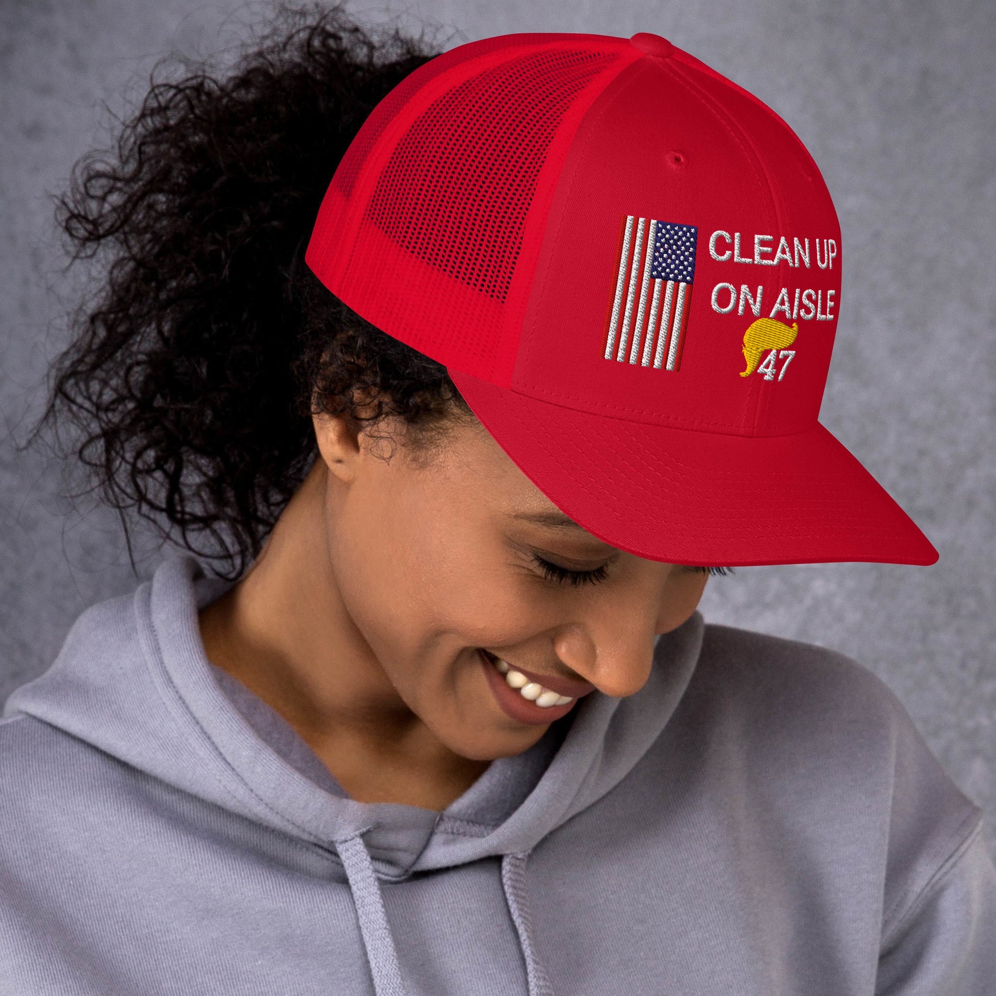 Trump 47 Hat / Clean Up On Aisle 47 Hat / 47 Hat / 47 Trucker Cap