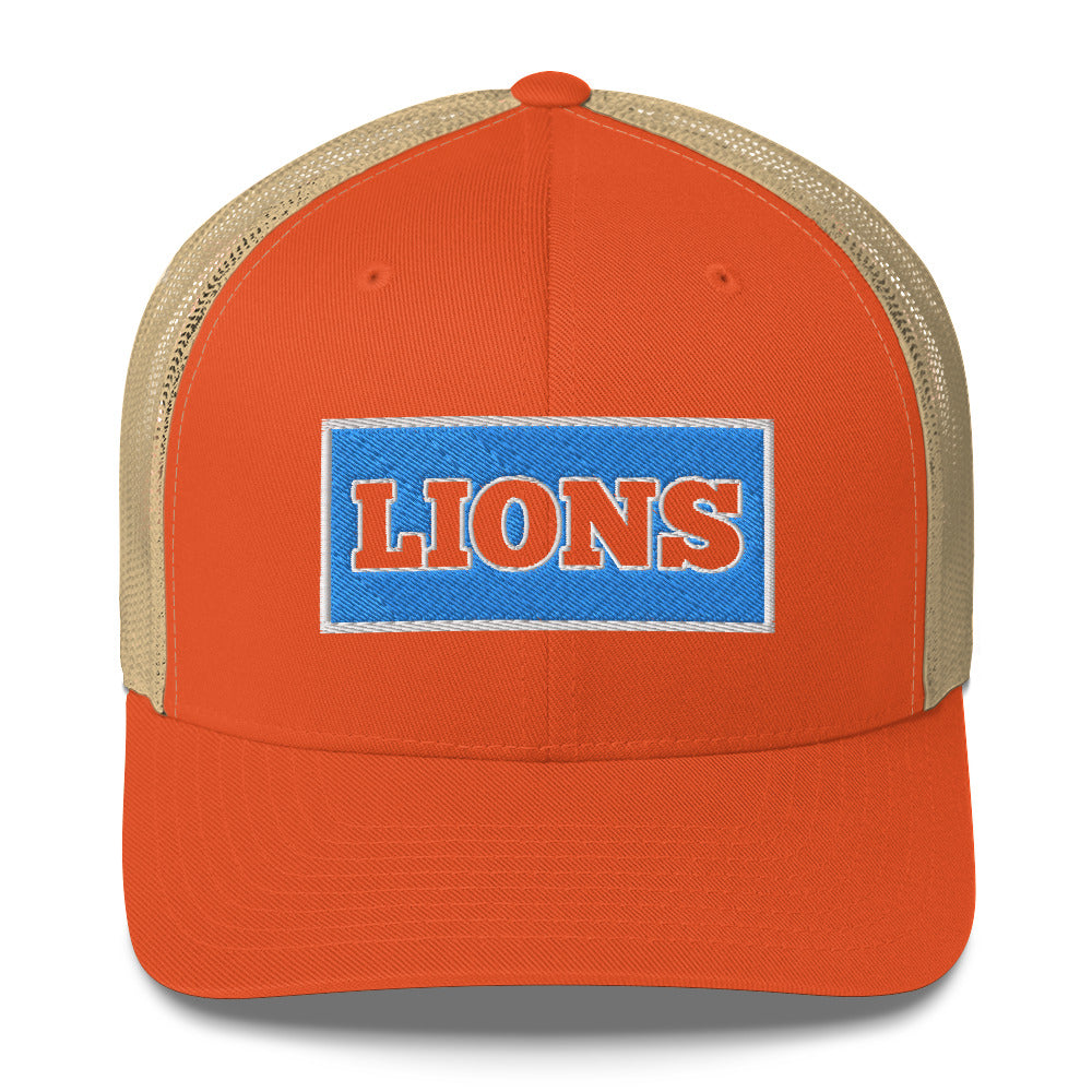 Detroit lions 1934 Hat / Dan Campbell's Hat / Lions 1934 Trucker Cap