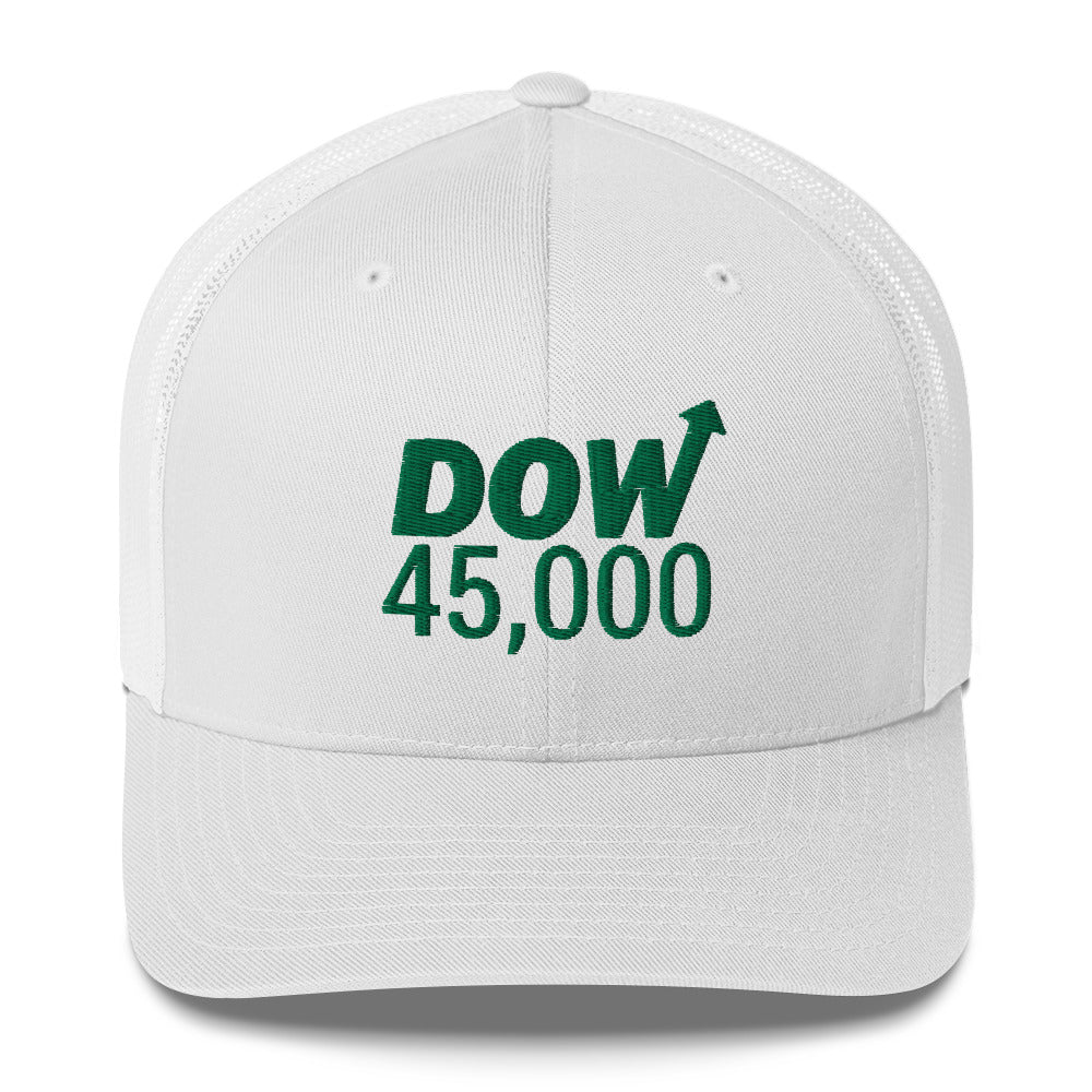 Dow 45.0000 Hat / Dow 45k Hat / Dow 45000 Trucker Cap