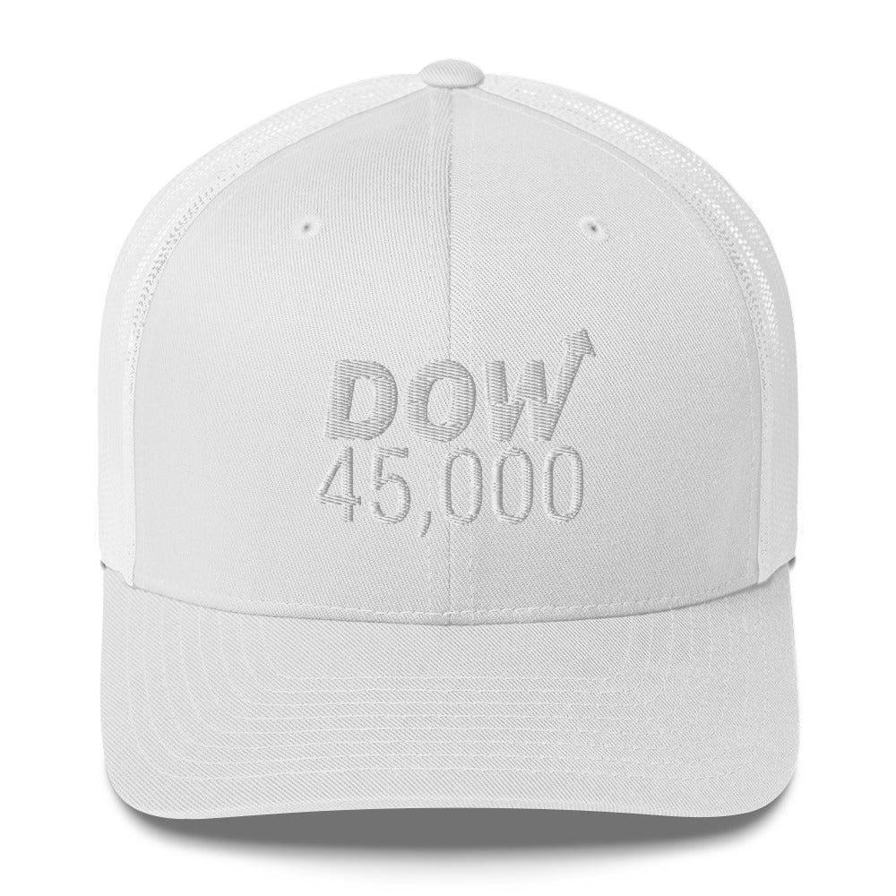 Dow 45.0000 Hat / Dow 45k Hat / Dow 45000 Trucker Cap