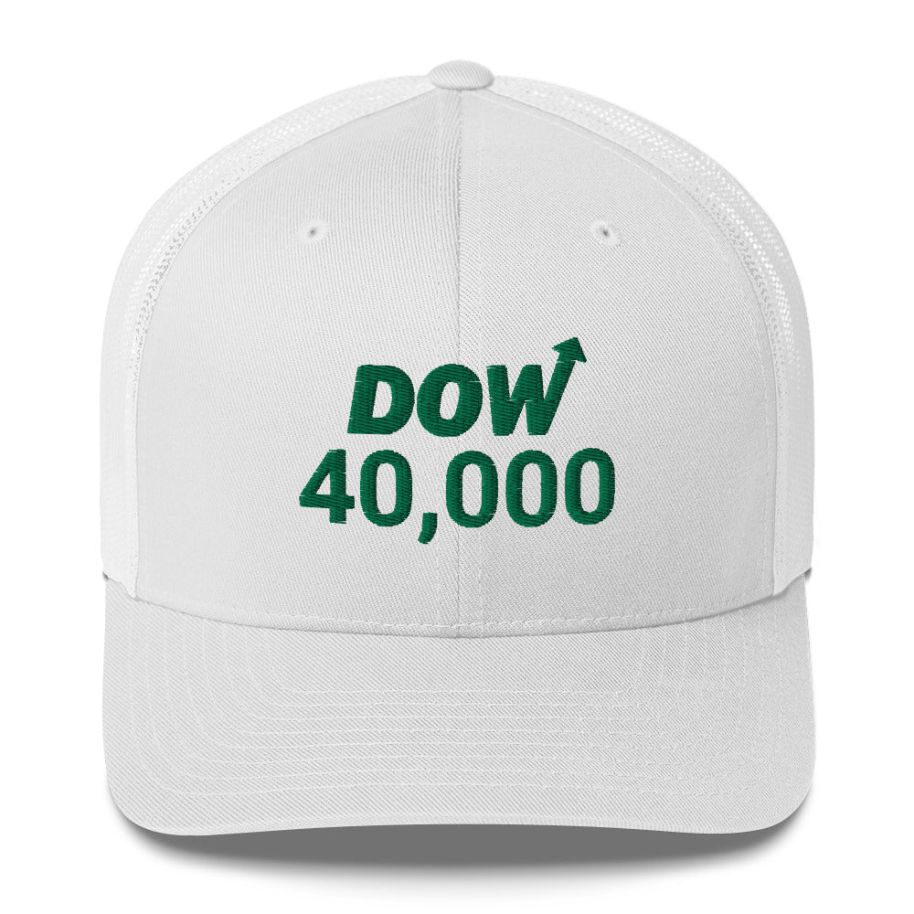 Dow 40.000 Hat / Dow 40k Hat / Dow 40000 Trucker Cap