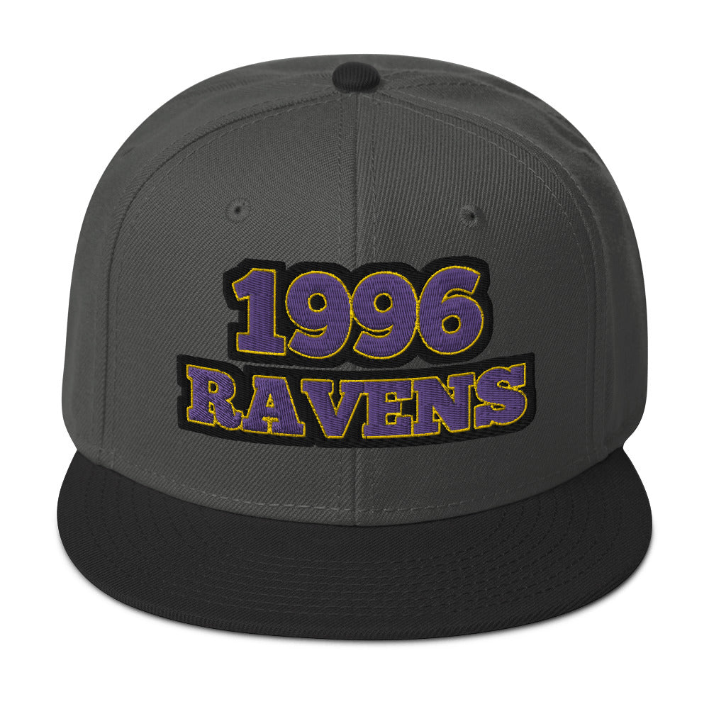 Ravens 1996 Hat / Baltimore Ravens Hat / 1996 Ravens Snapback Hat