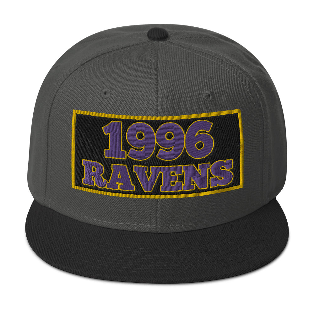 Ravens 1996 Hat / Baltimore Ravens Hat / 1996 Ravens Snapback Hat