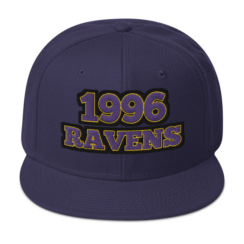 Ravens 1996 Hat / Baltimore Ravens Hat / 1996 Ravens Snapback Hat