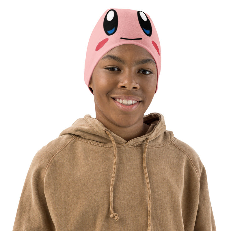 Kirby hat / Funny Face Kirby / Kirby All-Over Print Kids Beanie