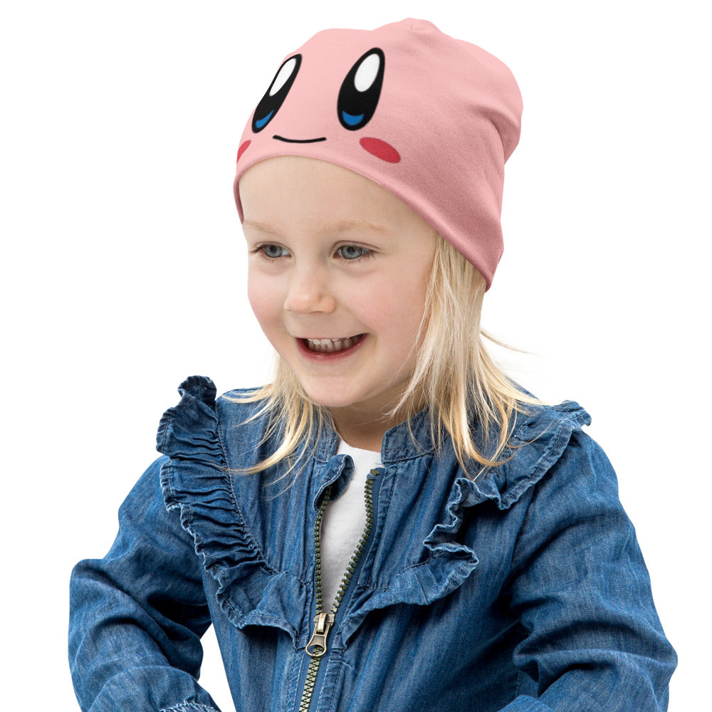 Kirby hat / Funny Face Kirby / Kirby All-Over Print Kids Beanie