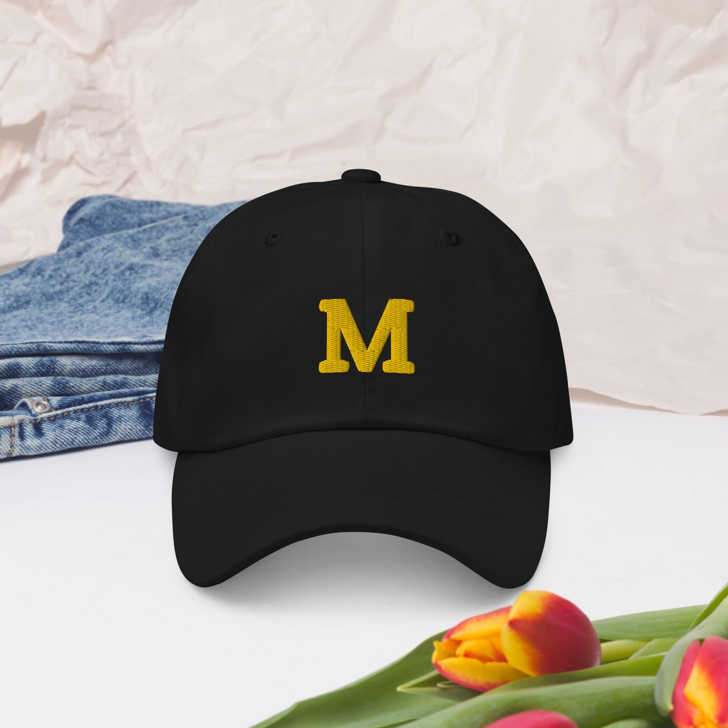 Michigan's Jim Harbaugh Hat / M Hat / Broncos Dad hat