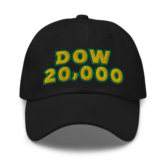 Dow 20.000 Hat / Dow 20k Hat / Dow 20000 3D Embroidery Dad Hat