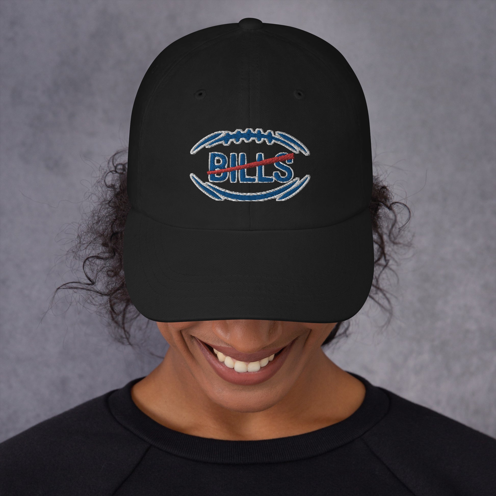 Buffalo Bills Hat / Bills Hat / Buffalo Hat / Buffalo Bills 3 Dad Hat Black