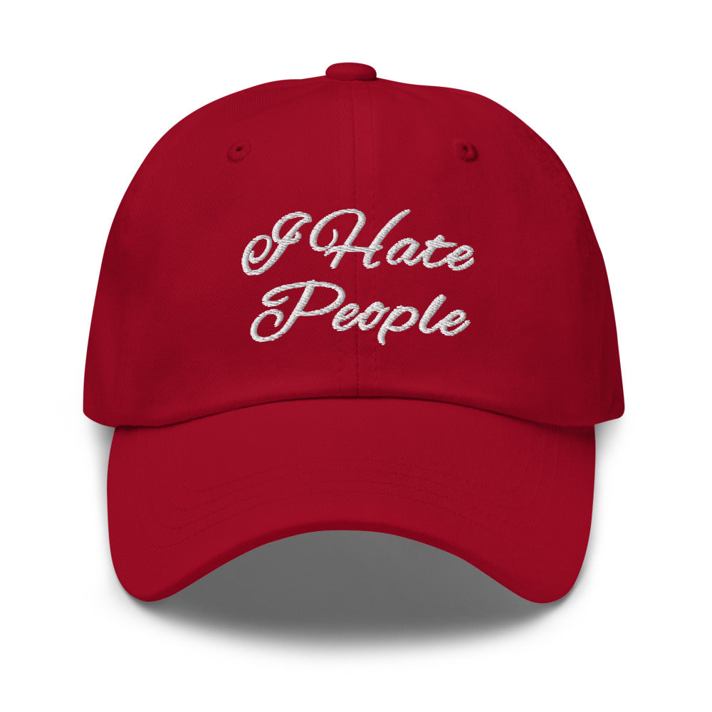 I hate people hat / I hate people Dad hat