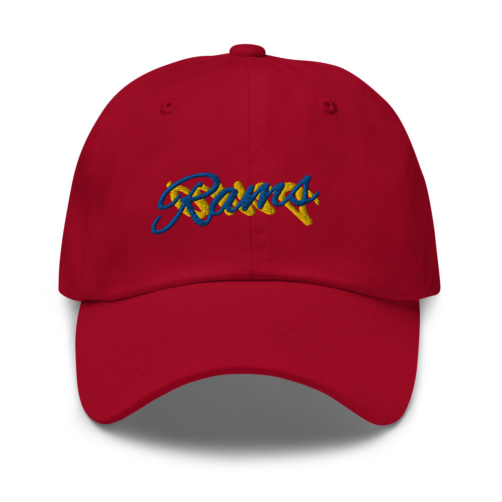 Lebron James A Bright Pink Rams Hat / Lebron Hat / Rams Dad hat