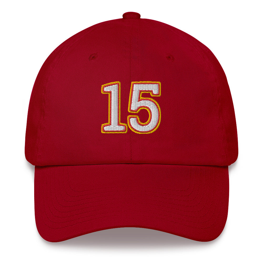 Mahomes Hat / Mahomes 15 Hat / 15 Hat / Chiefs Dad hat