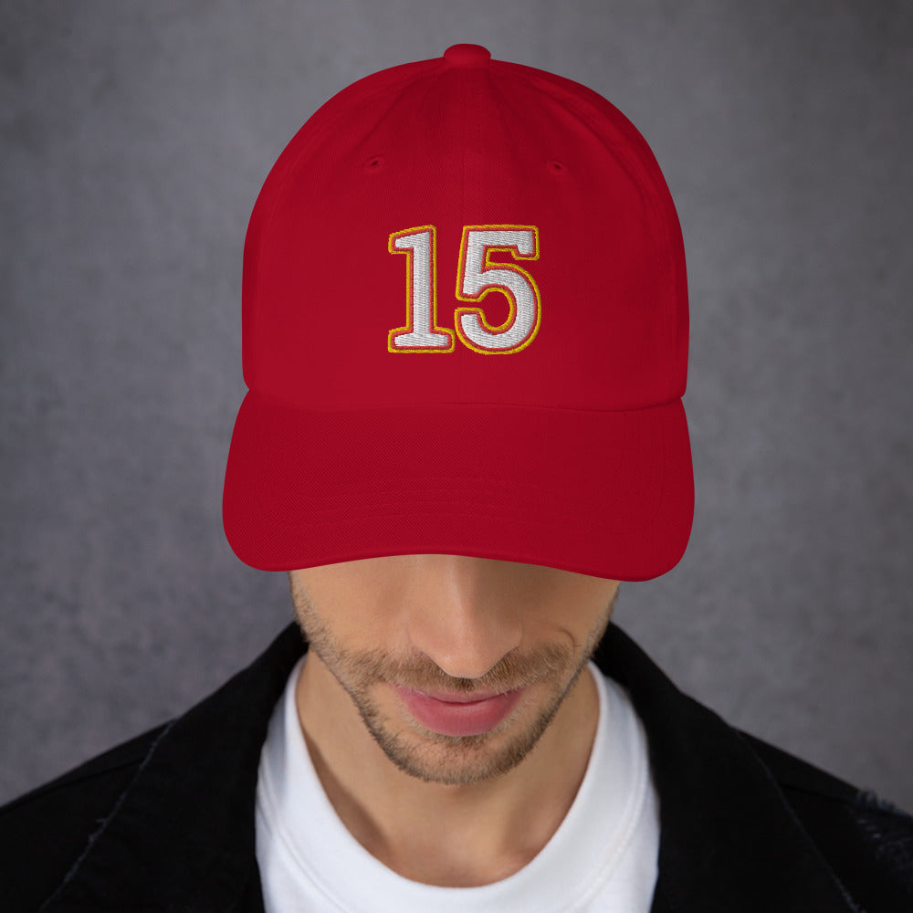 Mahomes Hat / Mahomes 15 Hat / 15 Hat / Chiefs Dad hat