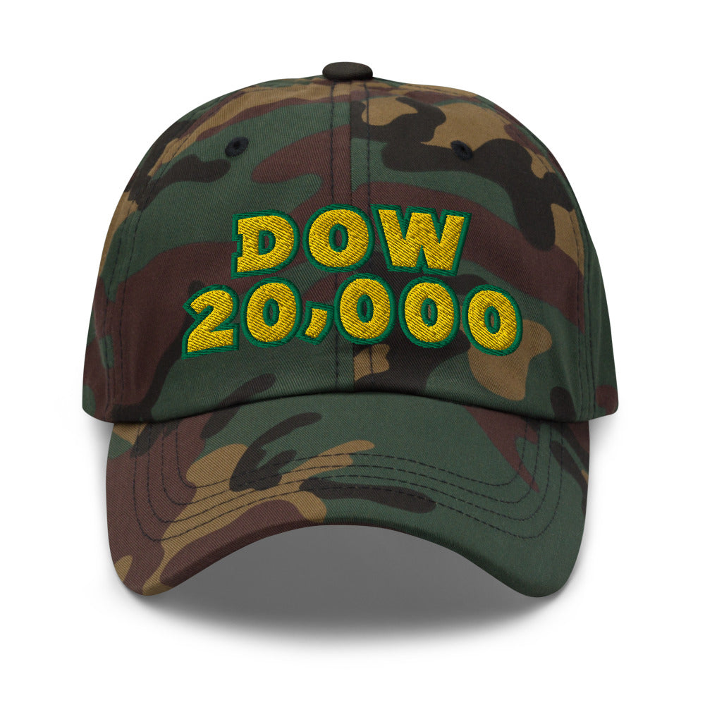 Dow 20.000 Hat / Dow 20k Hat / Dow 20000 3D Embroidery Dad Hat