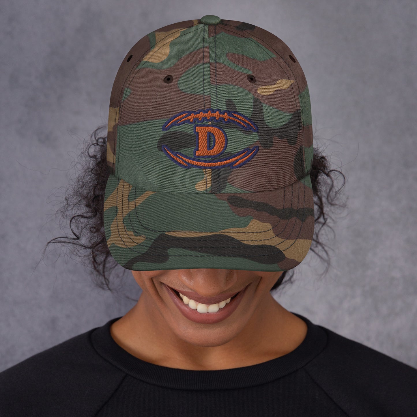 Broncos Camo Hat / Denver Broncos Hat / D Hat / Dad hat