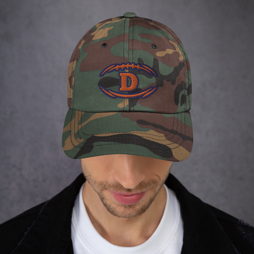 Broncos Camo Hat / Denver Broncos Hat / D Hat / Dad hat