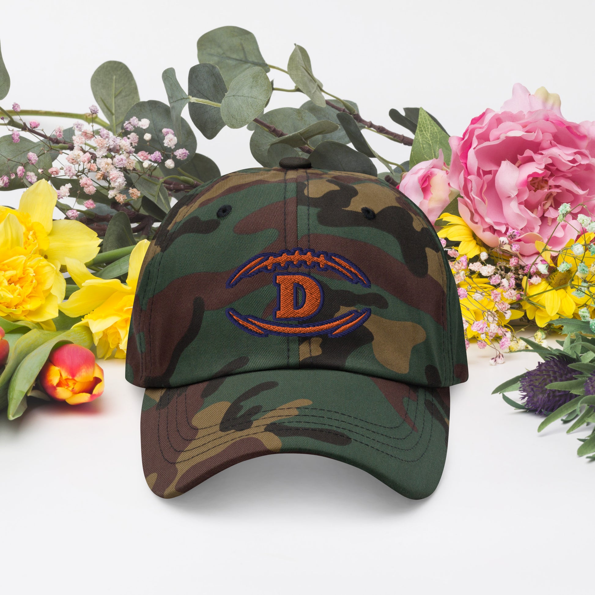 Broncos Camo Hat / Denver Broncos Hat / D Hat / Dad hat