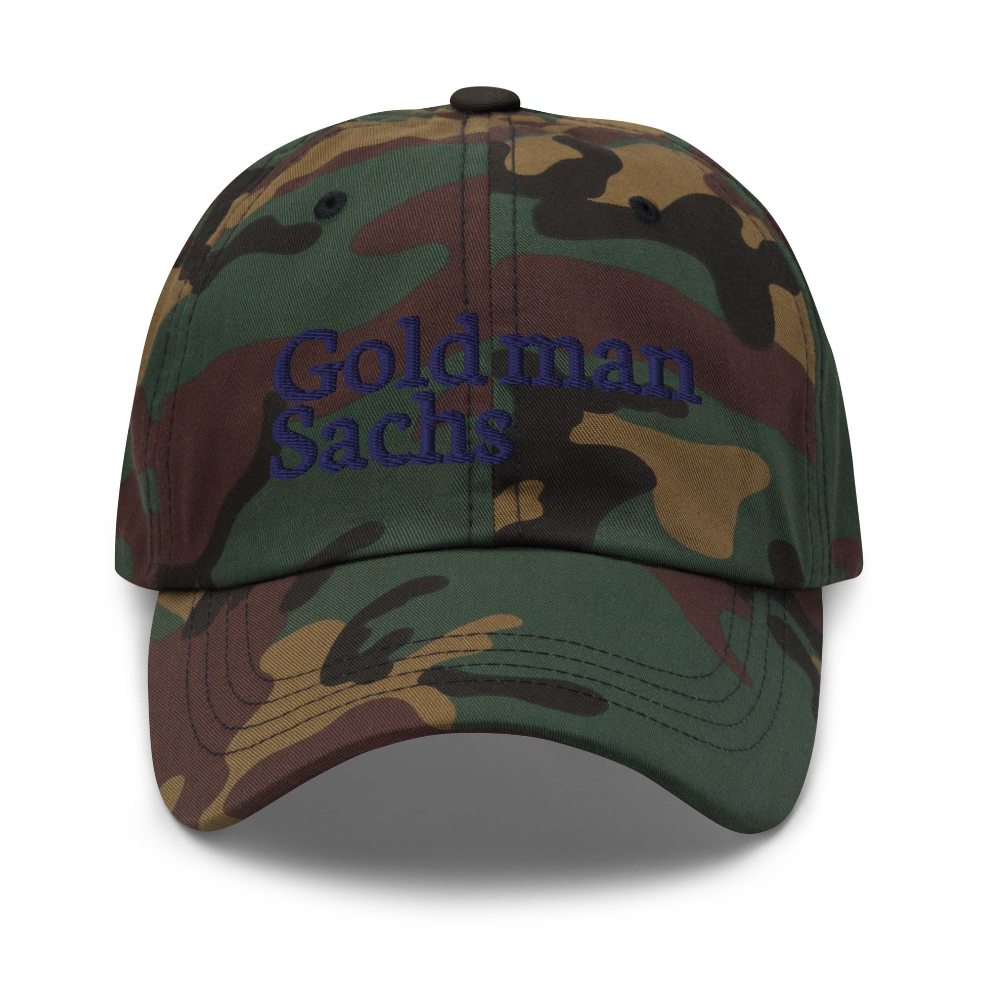 Gold Man Sachs Golf hat / Patrick Cantlay Dad hat