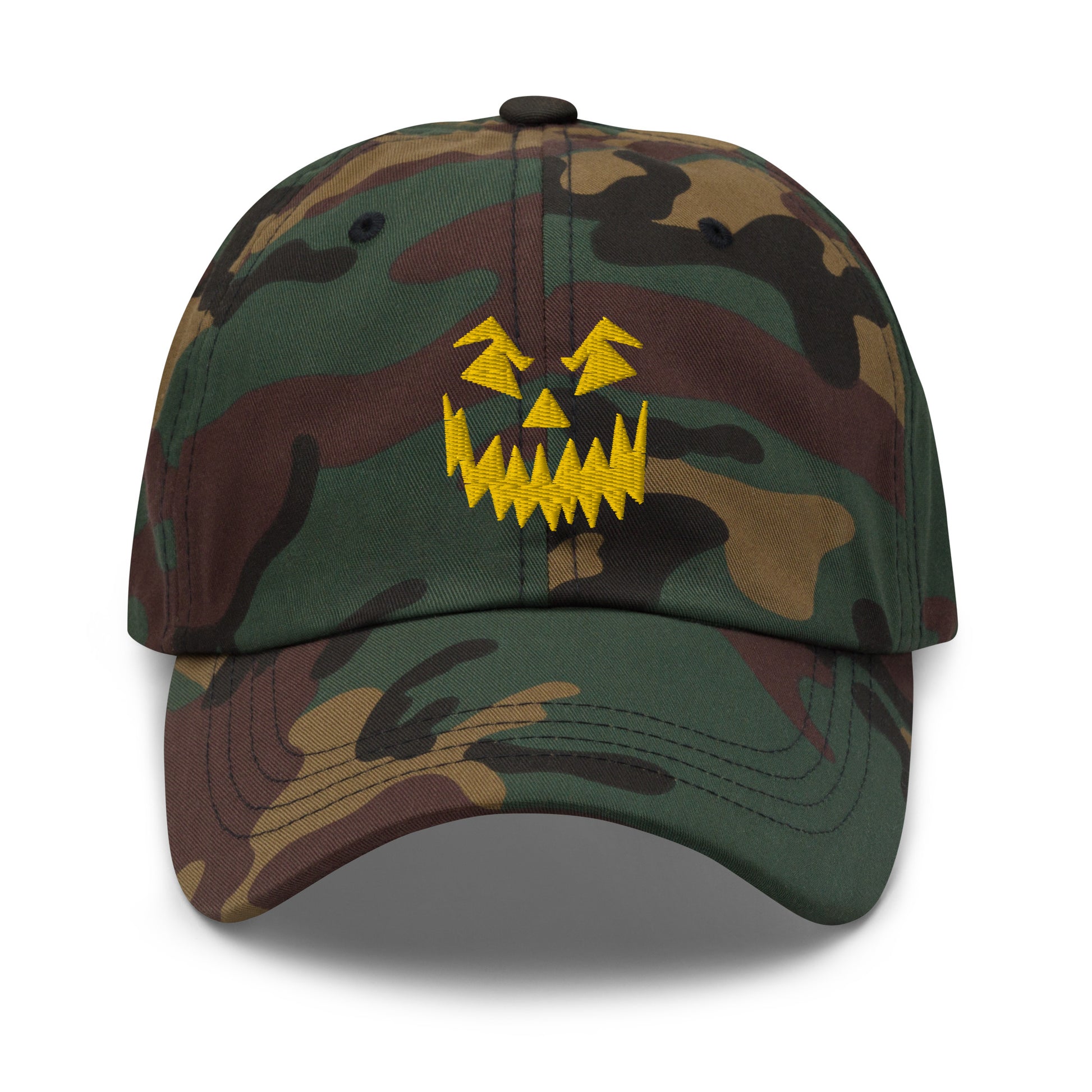 Fiery Face Hat / Scary Face Hat / Halloween Day Dad hat