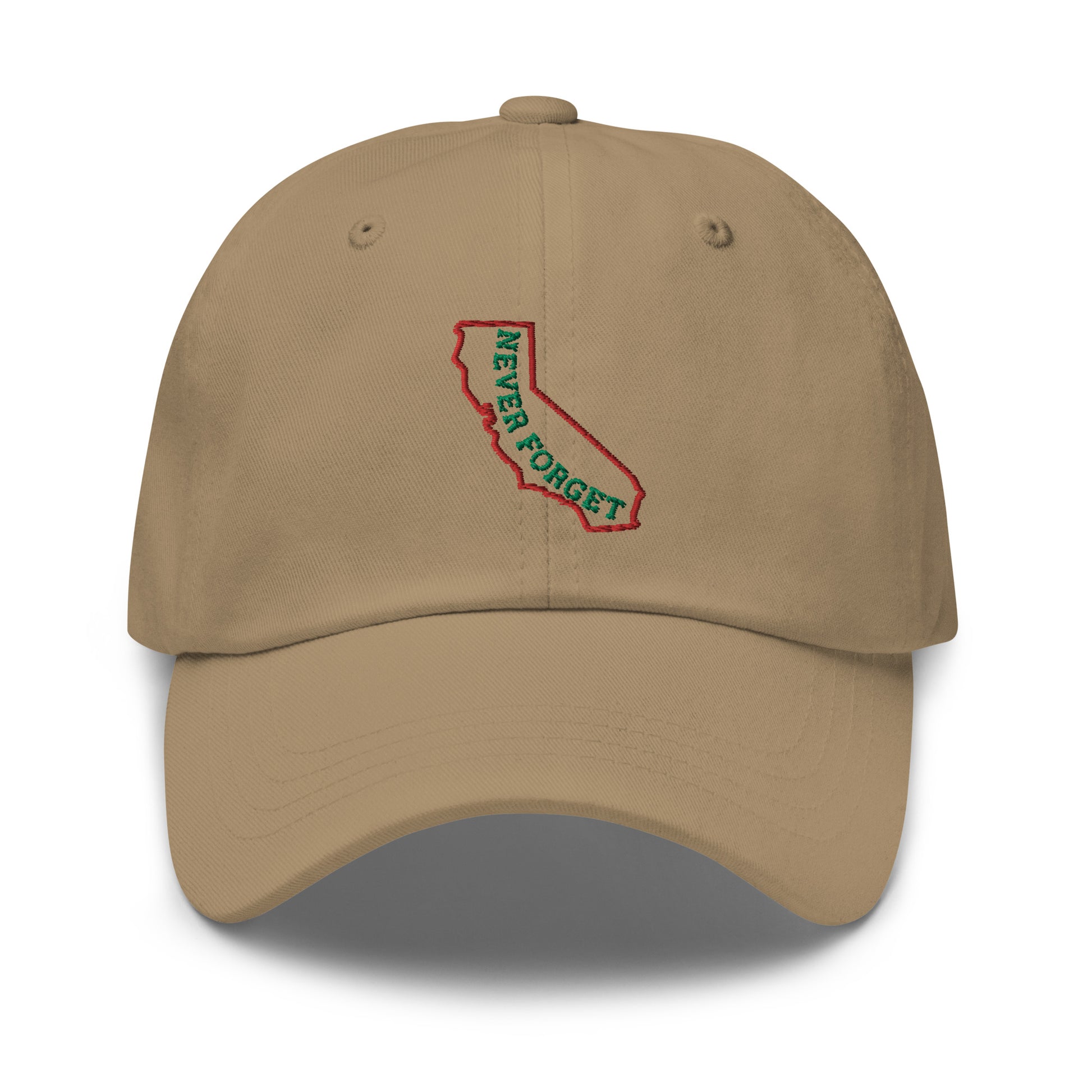 California Never Forget Hat / California map Hat / California Dad hat