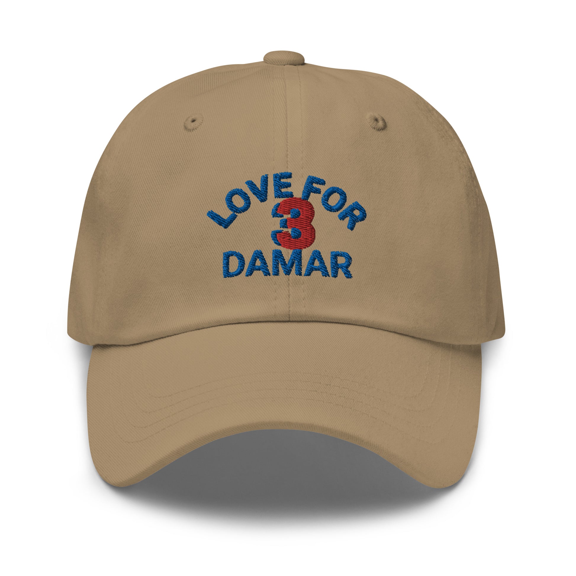 Damar Hamlin 3 Hat / Love for 3 Hat / Pray for Damar Hamlin Dad Hat Khaki