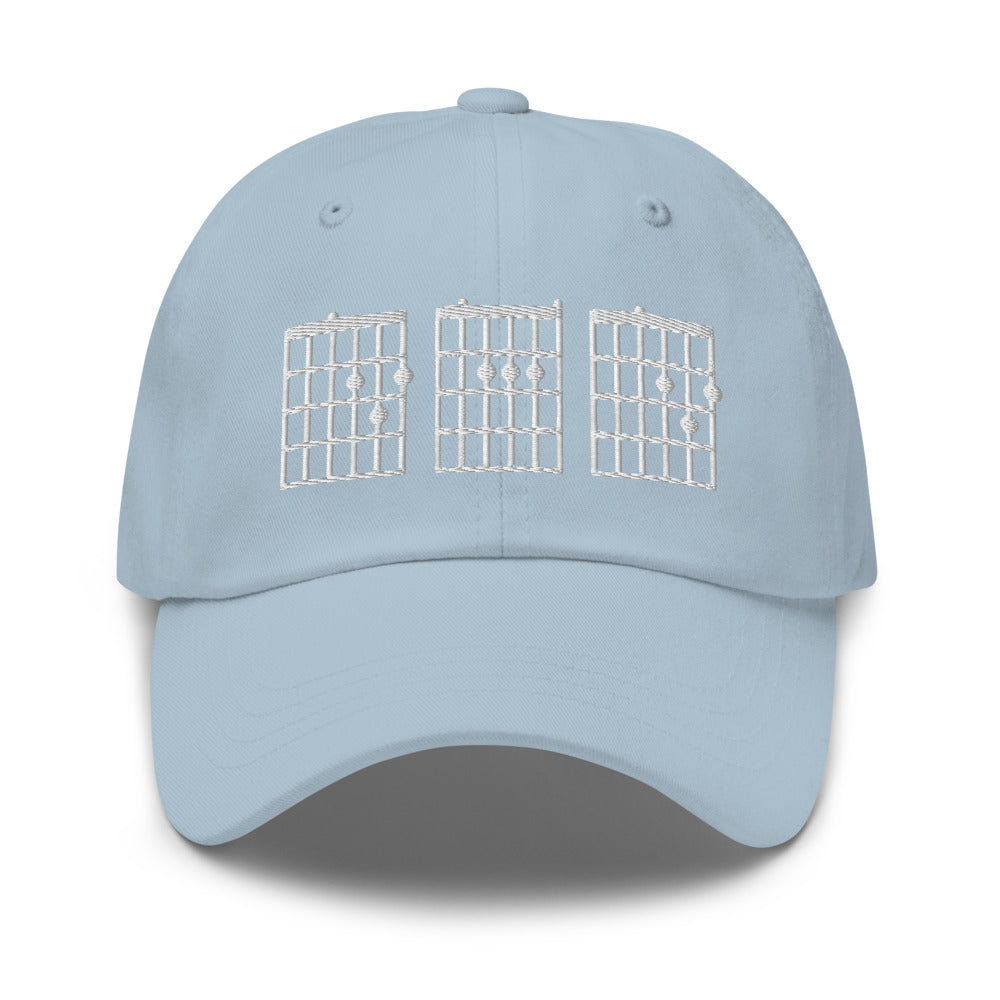 Mens Guitar Chord hat / Dad Best Ever Hat / Dad hat