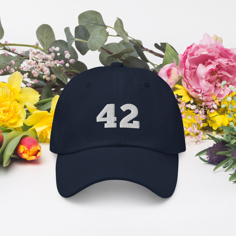 Chadwick Boseman 42 hat / Black Panther hat / 42 hat / Dad hat