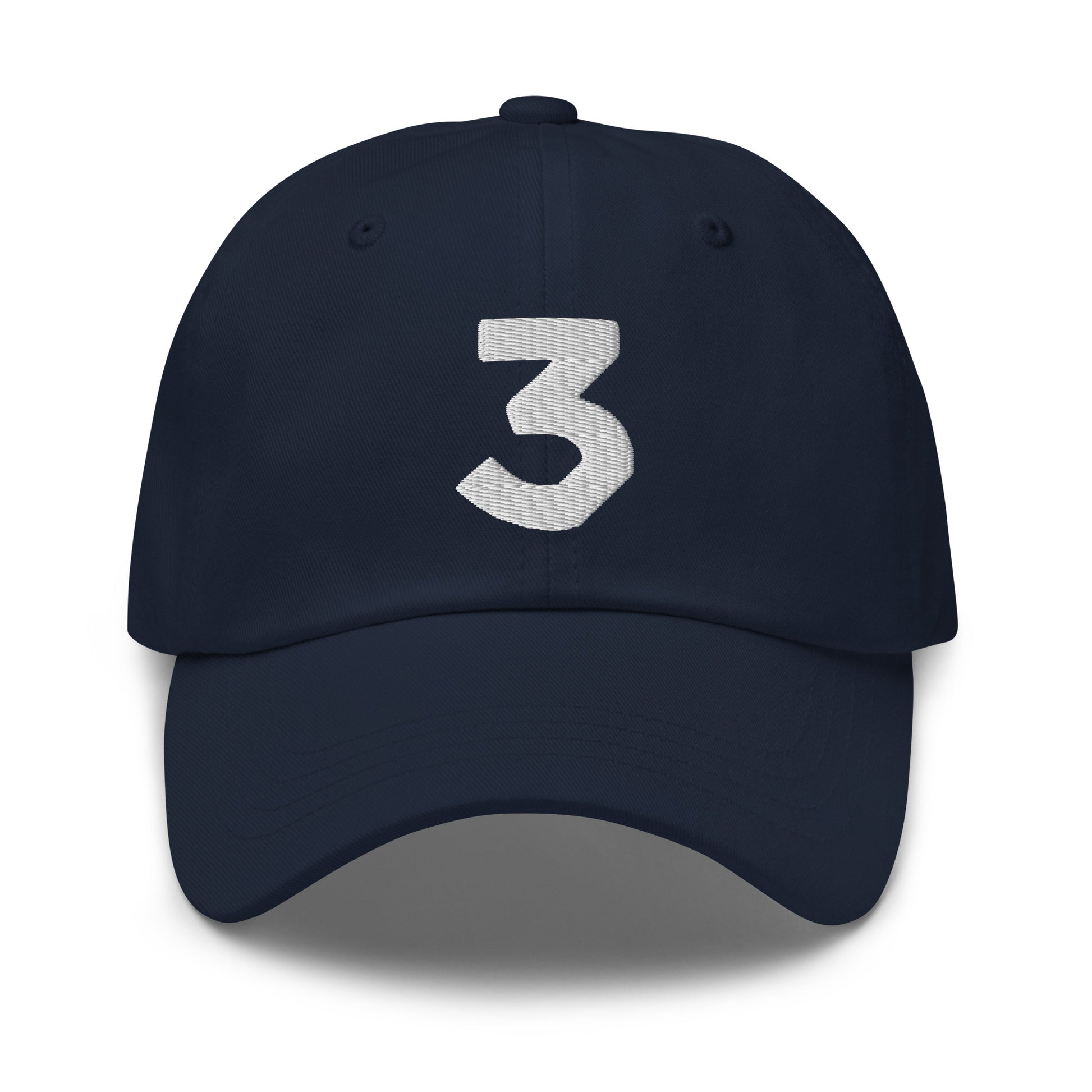 Chance The Rapper 3 Hat / 3 Hat / Chance The Rapper 3 Dad Hat White