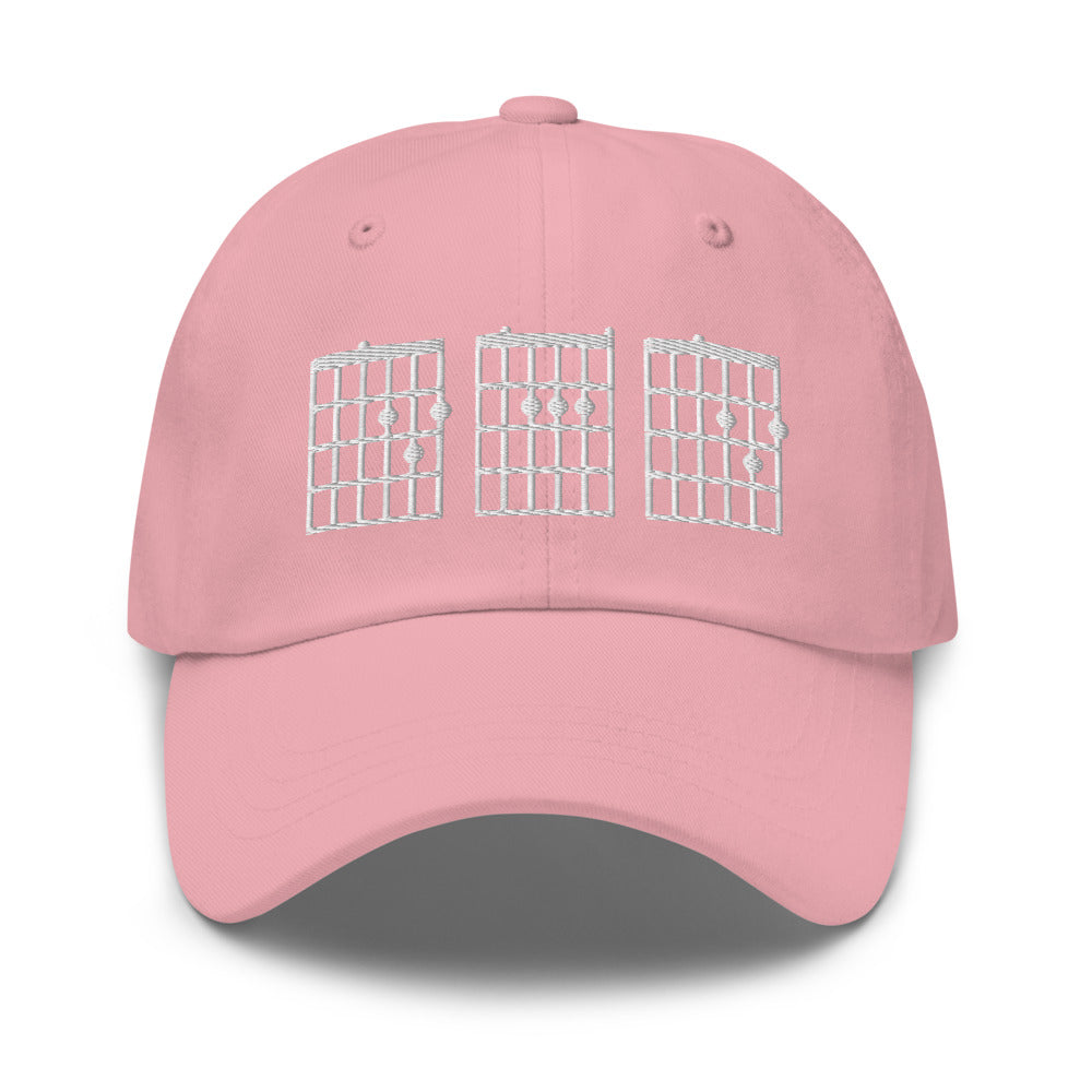 Mens Guitar Chord hat / Dad Best Ever Hat / Dad hat