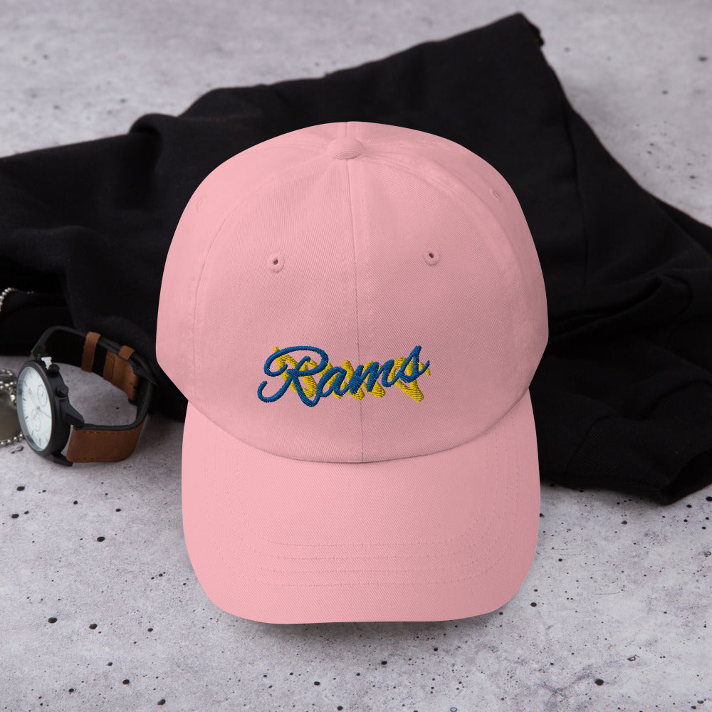 Lebron James A Bright Pink Rams Hat / Lebron Hat / Rams Dad hat