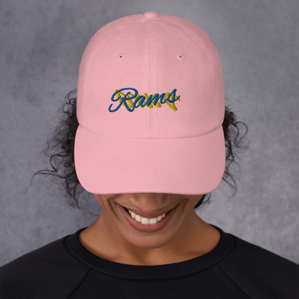 Lebron James A Bright Pink Rams Hat / Lebron Hat / Rams Dad hat