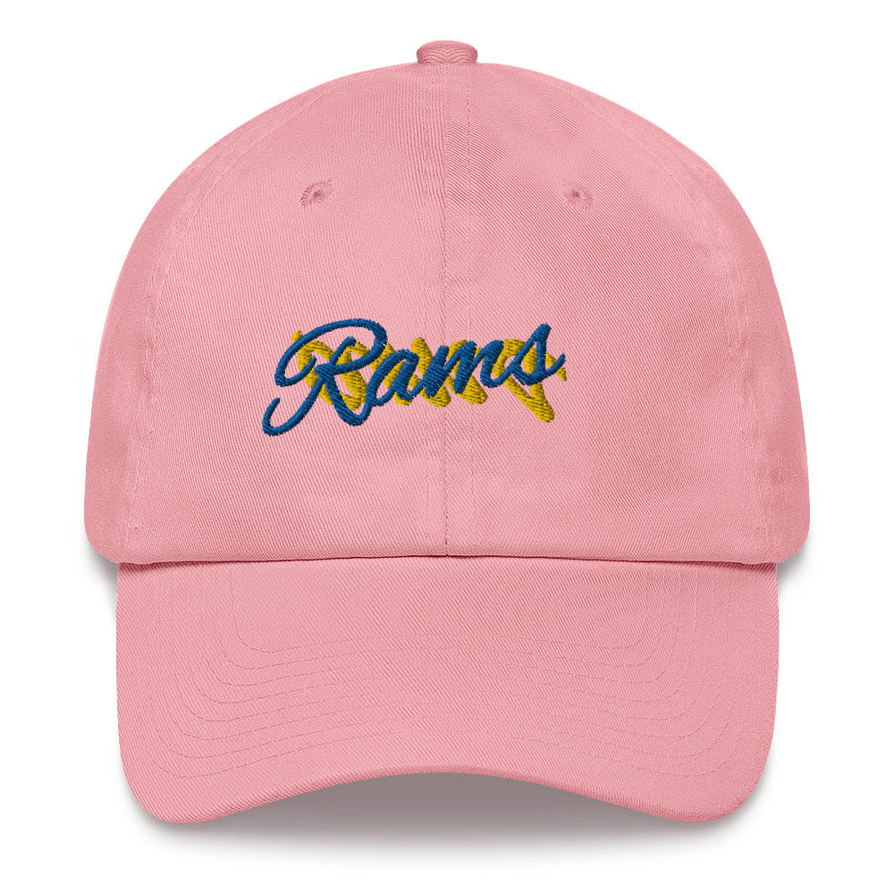 Lebron James A Bright Pink Rams Hat / Lebron Hat / Rams Dad hat