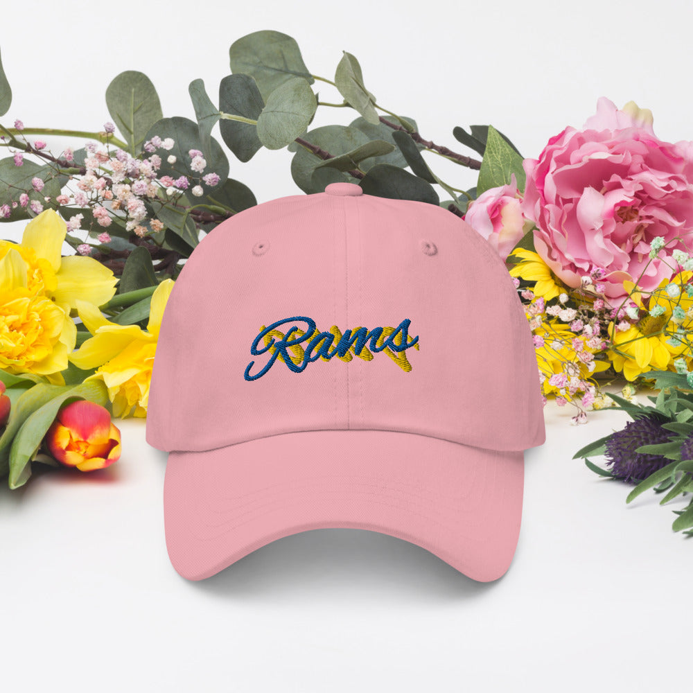 Lebron James A Bright Pink Rams Hat / Lebron Hat / Rams Dad hat