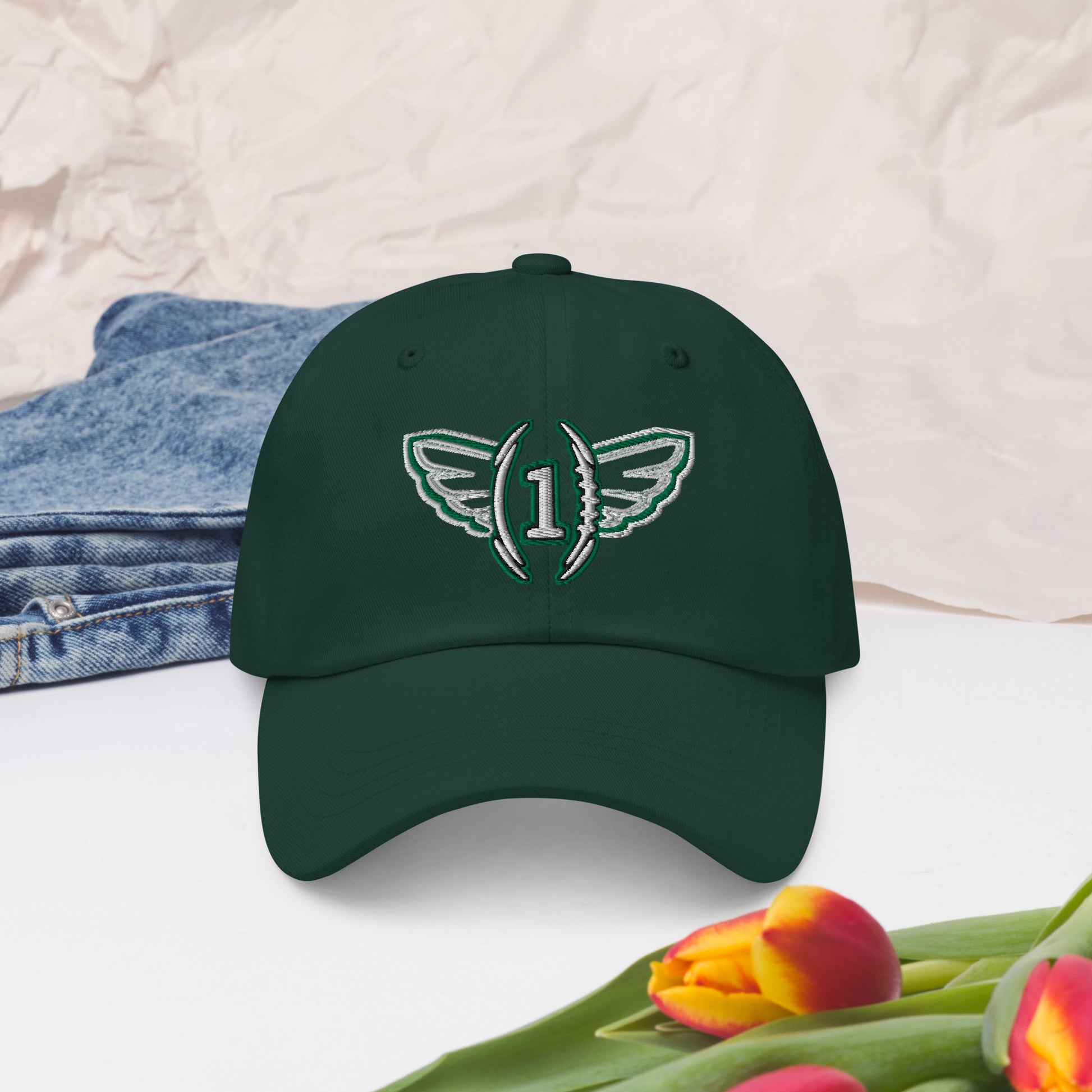 Jalen Hurts Hat / 1QB Hat / 1 Hat / Eagles Champions Dad Hat