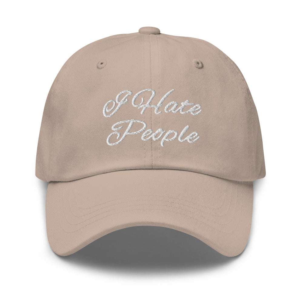 I hate people hat / I hate people Dad hat