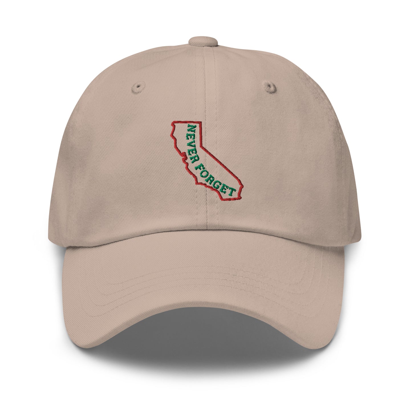 California Never Forget Hat / California map Hat / California Dad hat