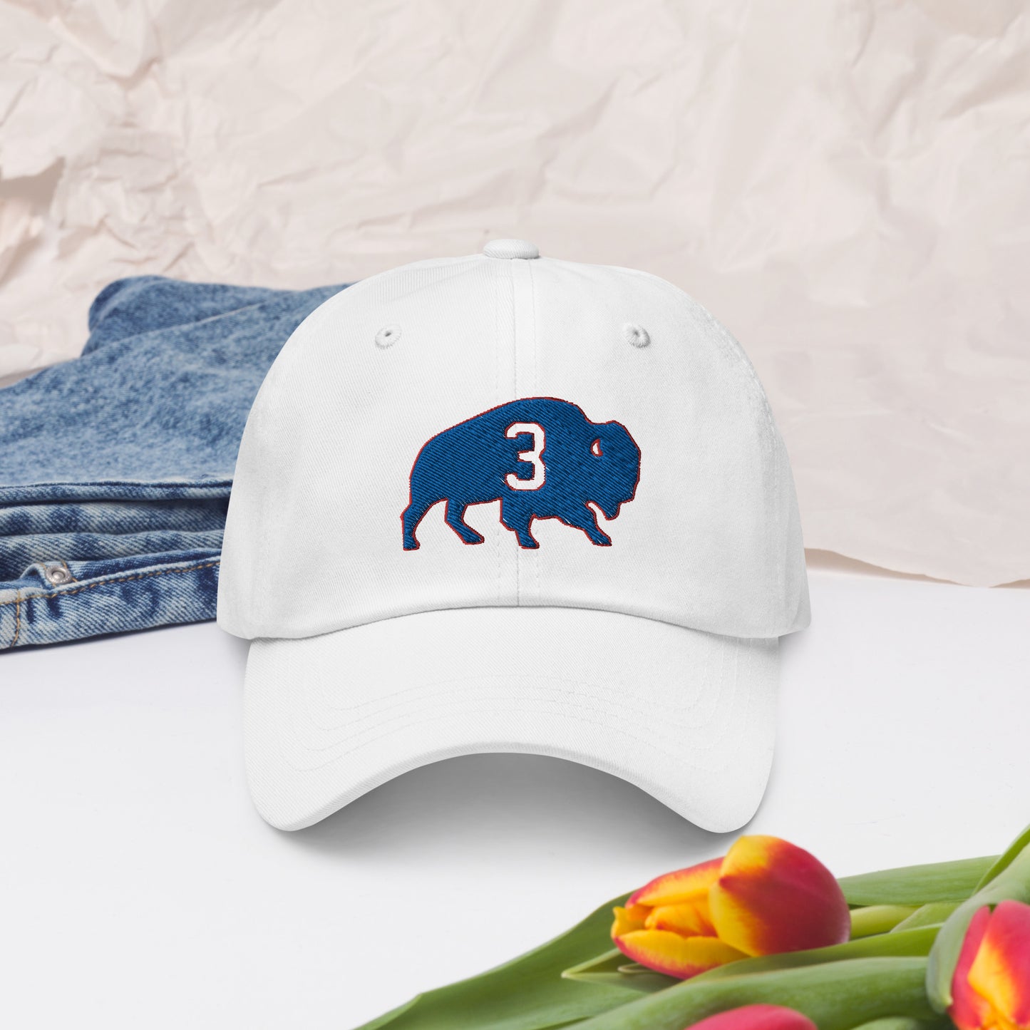 Damar Hamlin Hat / Love For 3 Hat / Buffalo Bills Dad hat