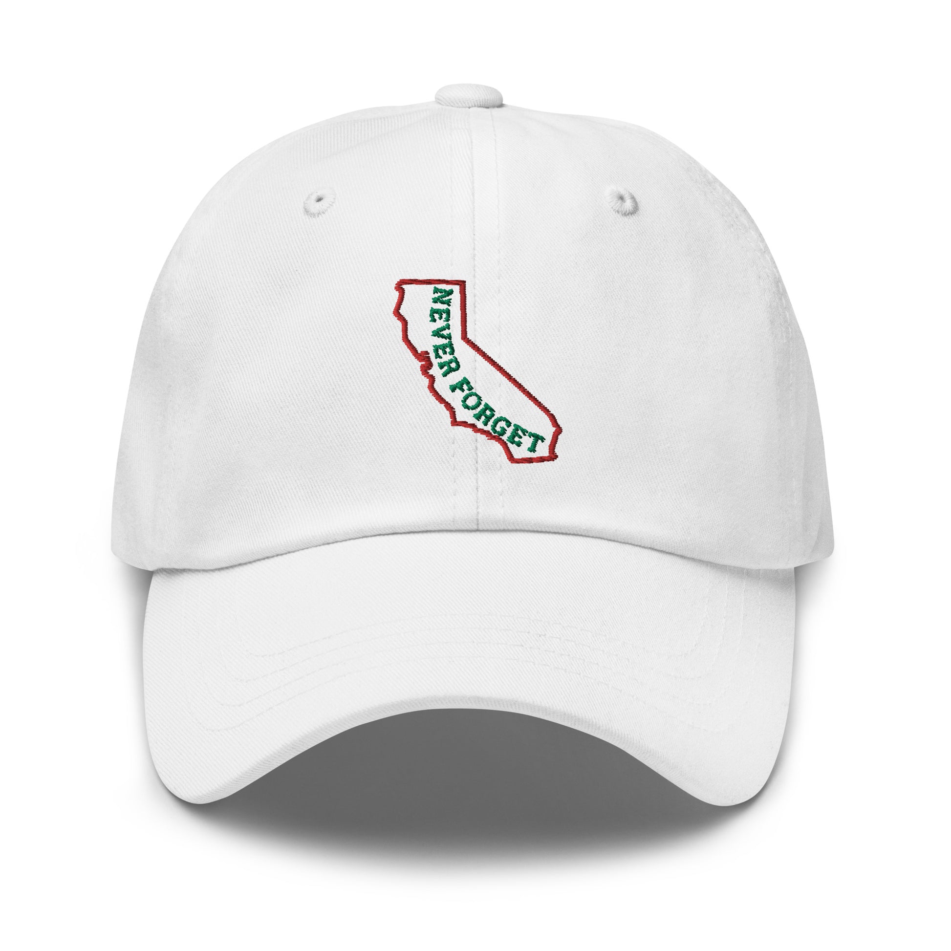 California Never Forget Hat / California map Hat / California Dad hat