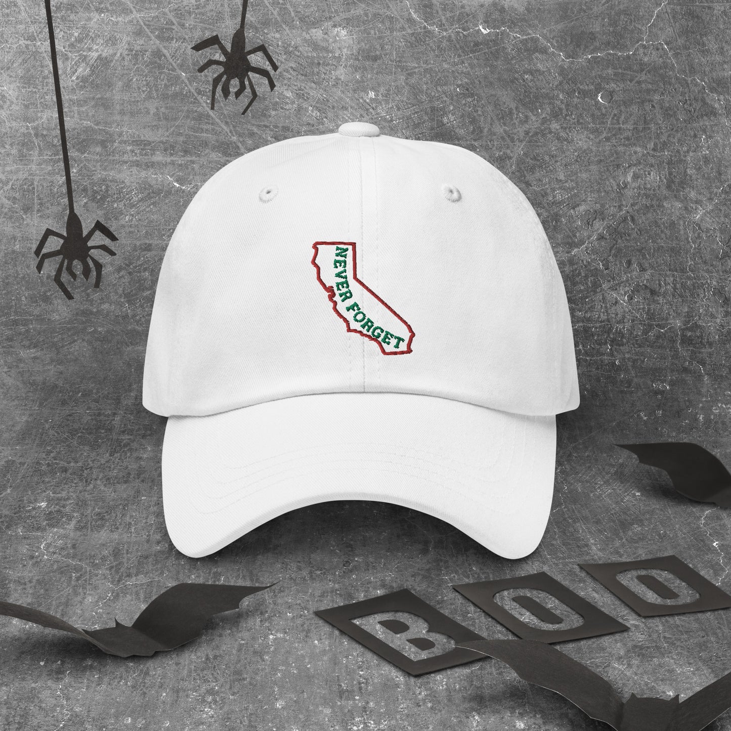 California Never Forget Hat / California map Hat / California Dad hat