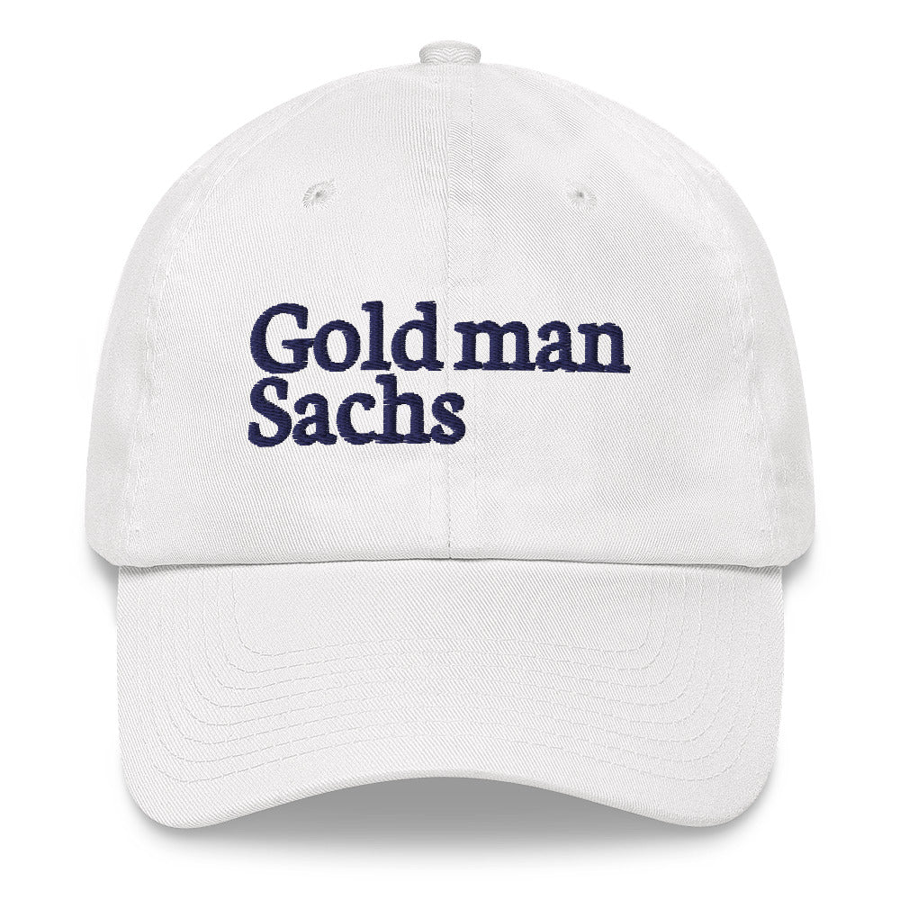 Gold Man Sachs Golf hat / Patrick Cantlay Dad hat