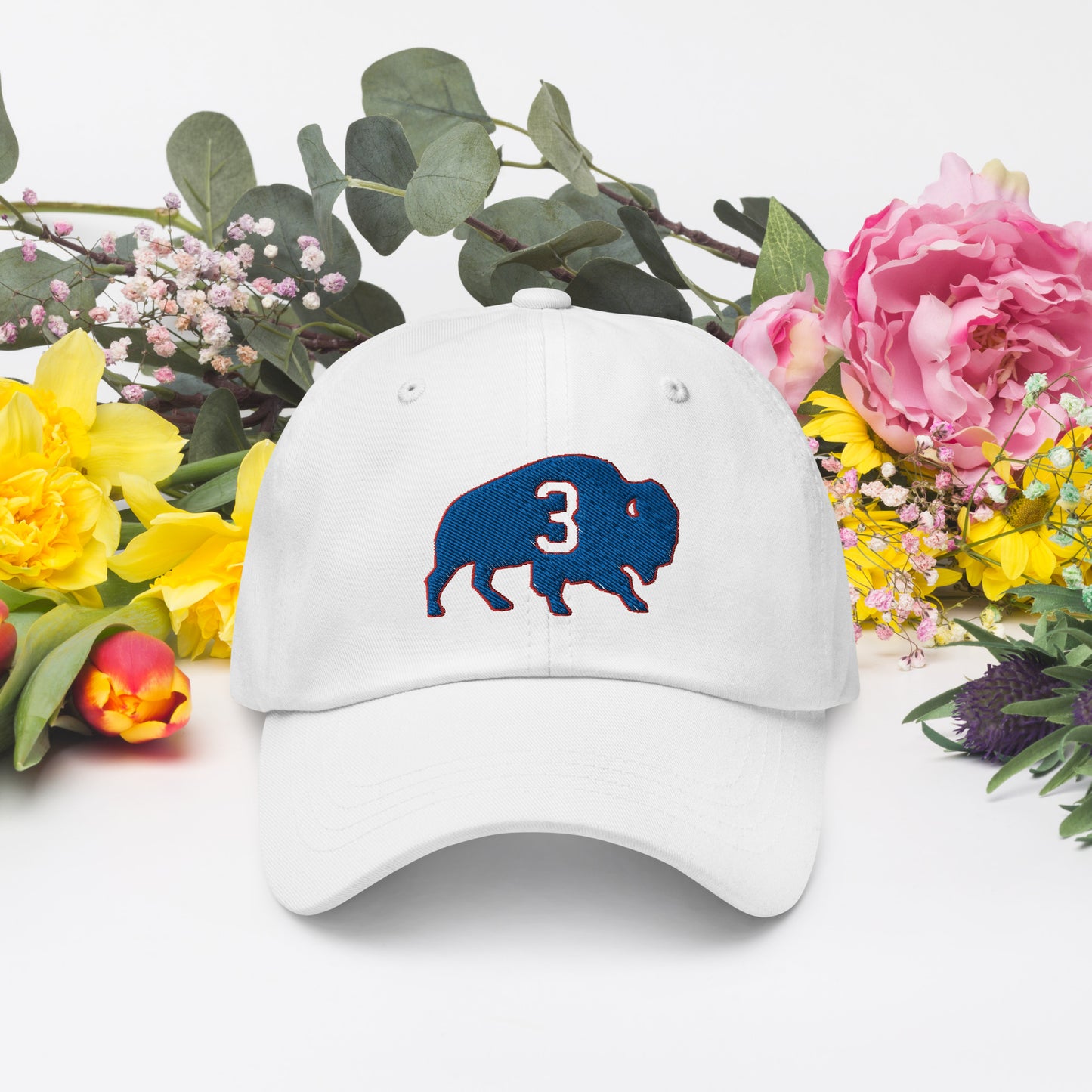 Damar Hamlin Hat / Love For 3 Hat / Buffalo Bills Dad hat