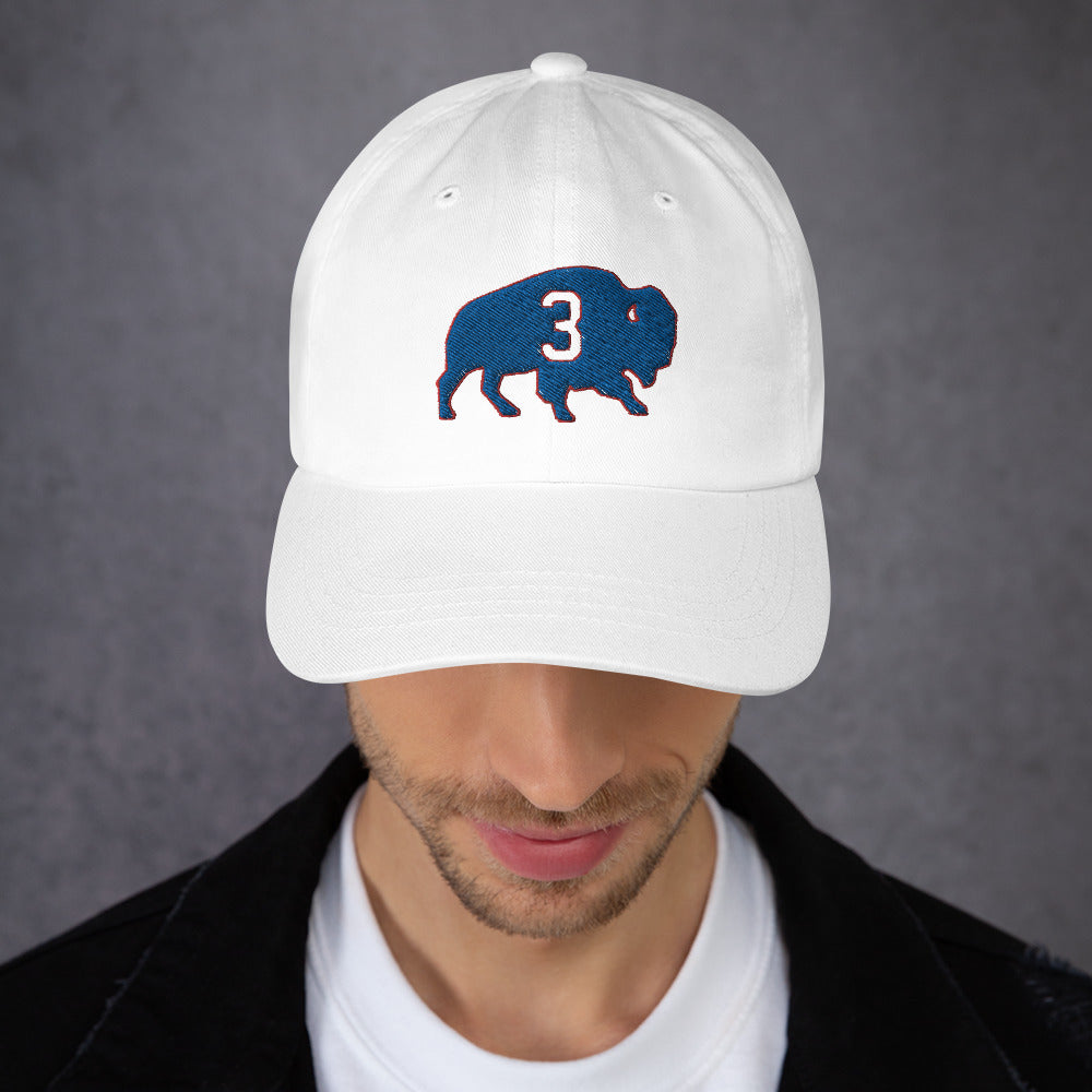 Damar Hamlin Hat / Love For 3 Hat / Buffalo Bills Dad hat