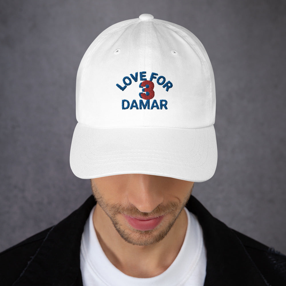 Damar Hamlin Hat / Love For 3 Hat / Pray For Damar Hamlin Dad hat