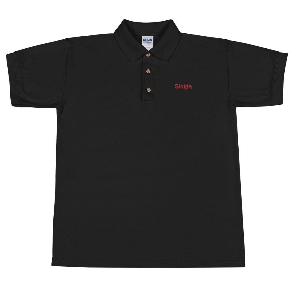 Single t-shirt / valentine's Day t-shirt / valentine's t-shirt / Embroidered Polo Shirt